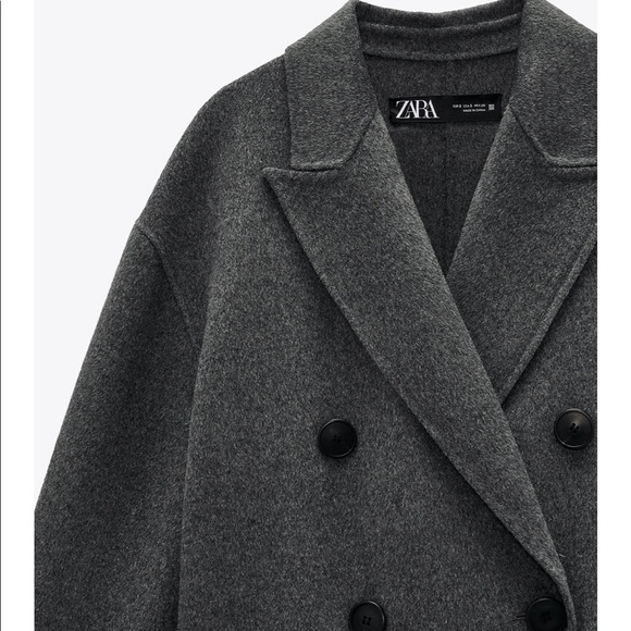Zara Wool Blend Coat - Picture 7 of 9